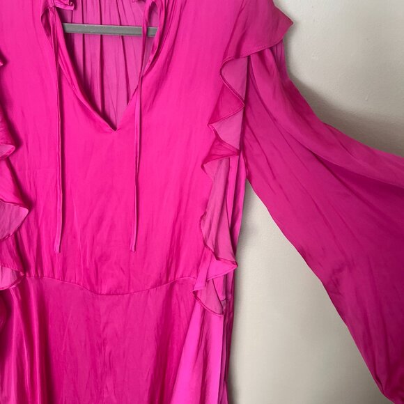 Zadig & Voltaire Ruins Satin Dress – Pink – Size Small – Excellent Condition - Picture 9 of 13